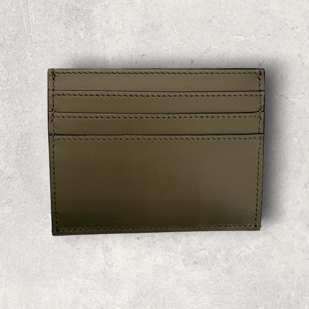 Fendi Roma Leather Card Holder Wallet Debossed Logo - Picture 2 of 6